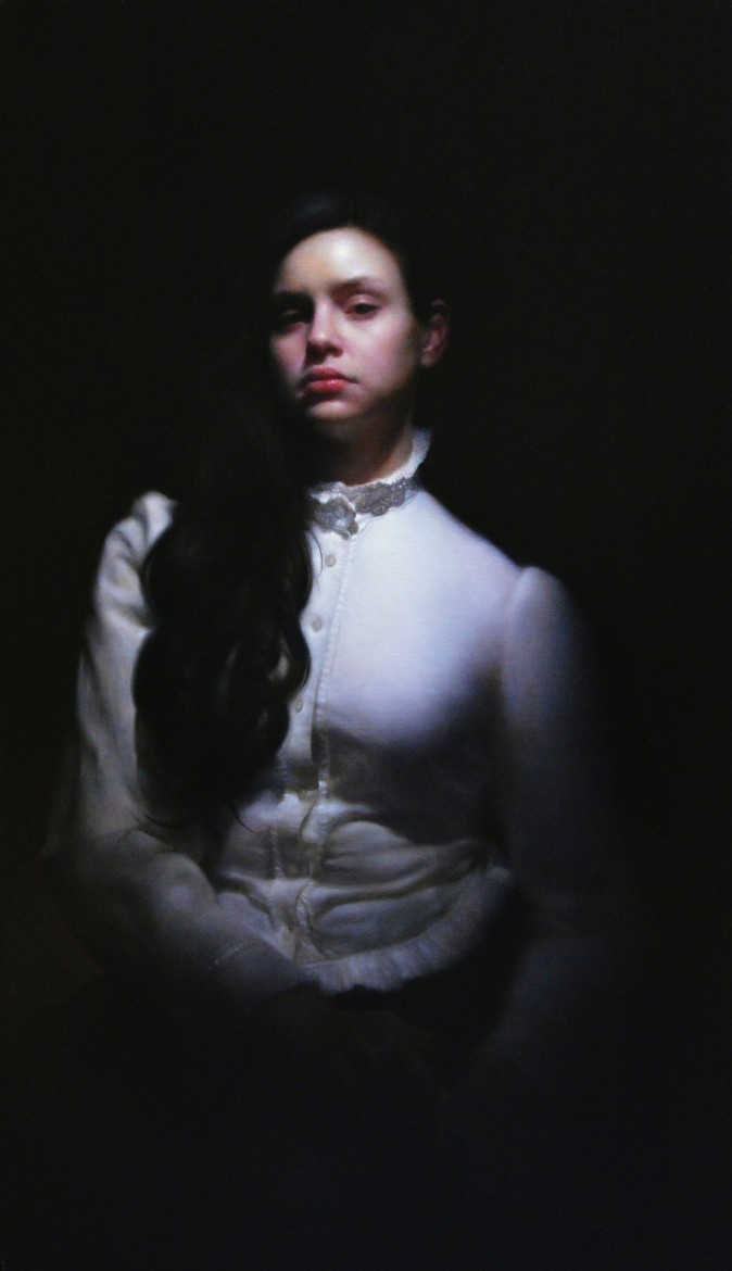 "Miss Rachel," 2015, by Emanuela De Musis. Oil on linen, 42 inches by 24 inches, first place winner in the portraiture category at the 12th International ARC Salon. (Art Renewal Center)