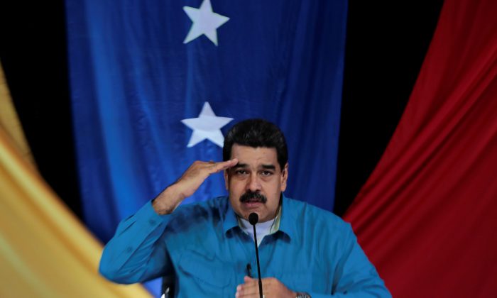 Venezuela's President Nicolas Maduro during his weekly broadcast "Los Domingos con Maduro" (The Sundays with Maduro) in Caracas, Venezuela.(Miraflores Palace/via Reuters)