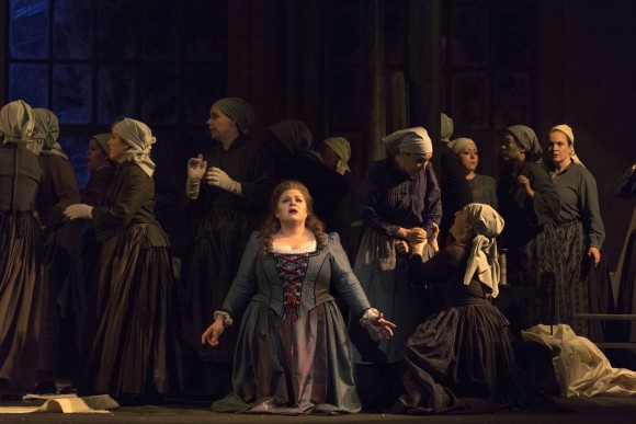Amber Wagner as Senta in Wagner's Der Fliegende Holländer. (Richard Termine/Metropolitan Opera)