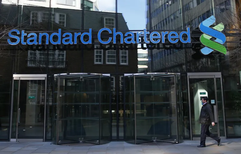 The head office of Standard Chartered bank in the City of London, on Feb. 27, 2015. (Reuters/Eddie Keogh)
