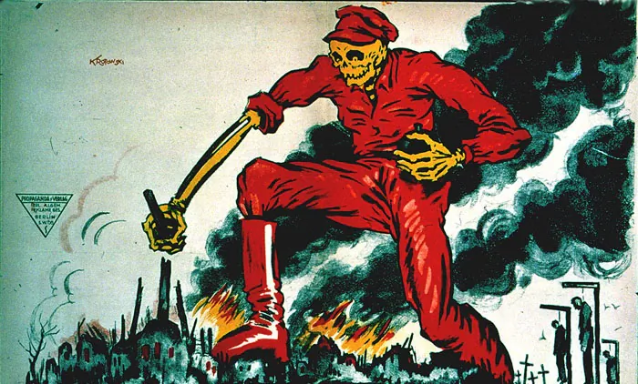 German anti-Bolshevik poster from 1919. (Public Domain)