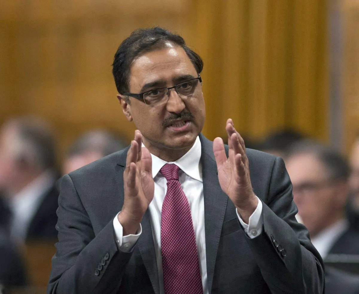 Minister of Infrastructure and Communities Amarjeet Sohi during Question Period in the House of Commons on Parliament Hill on Feb. 16, 2017. (The Canadian Press/Justin Tang)