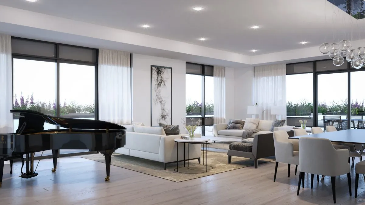 A Stafford Home living room. (Courtesy of Stafford Homes)