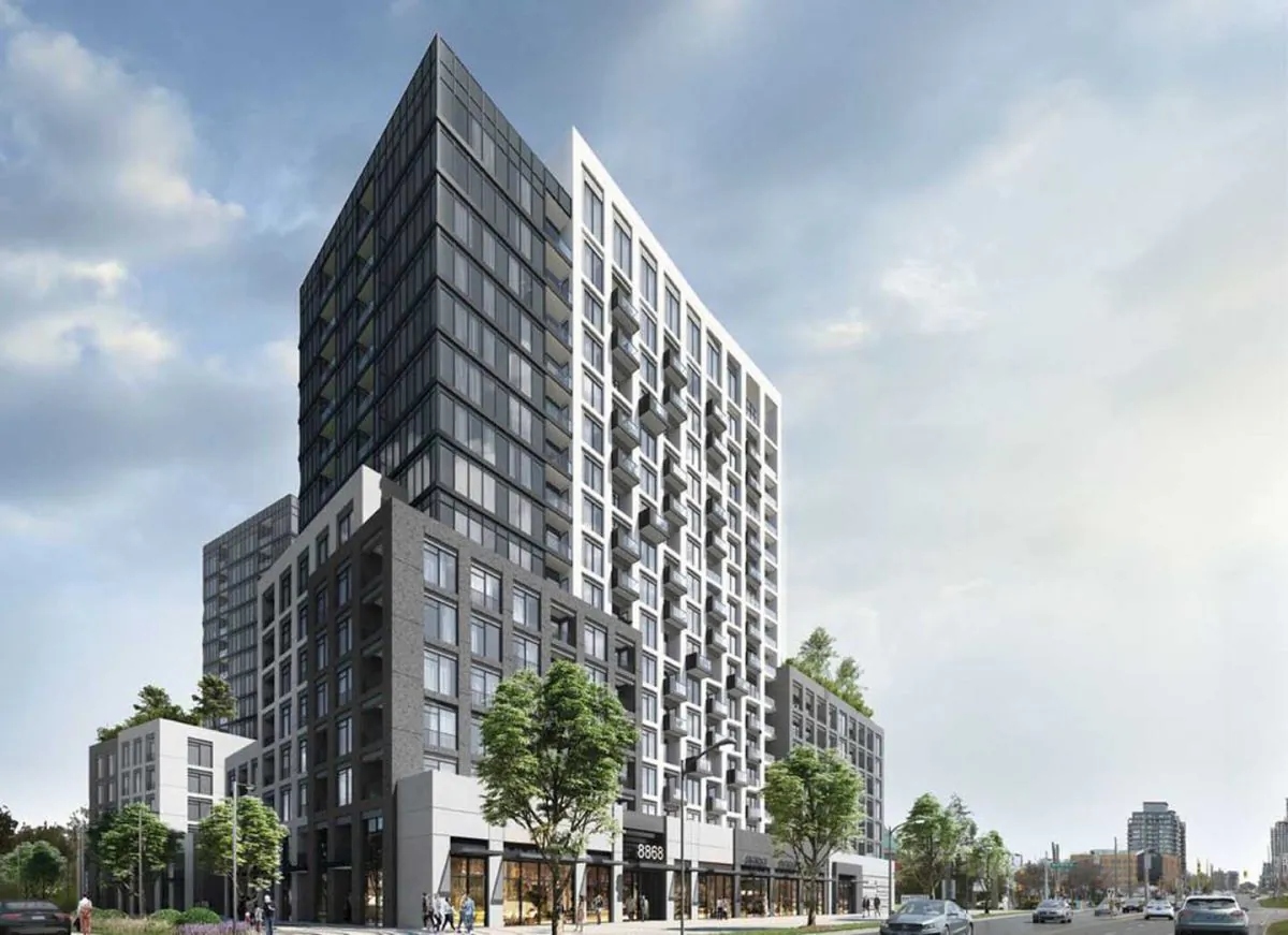 Westwood Gardens condominium towers. (Courtesy of Collecdev)
