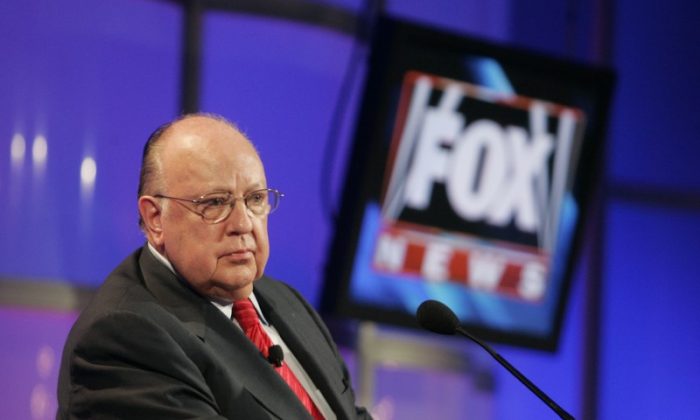 Roger Ailes, former chairman and CEO of Fox News and Fox Television Stations, attends a panel discussion at the Television Critics Association summer press tour in Pasadena, Calif., on July 24, 2006.  (Reuters/Fred Prouser)