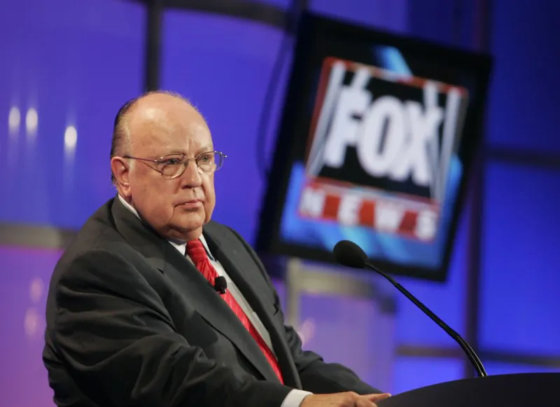 Roger Ailes, former chairman and CEO of Fox News and Fox Television Stations, attends a panel discussion at the Television Critics Association summer press tour in Pasadena, Calif., on July 24, 2006.  (Reuters/Fred Prouser)