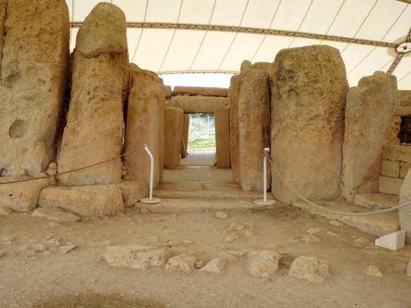 Megalithic temple Hagar Qim. (Manos Angelakis)