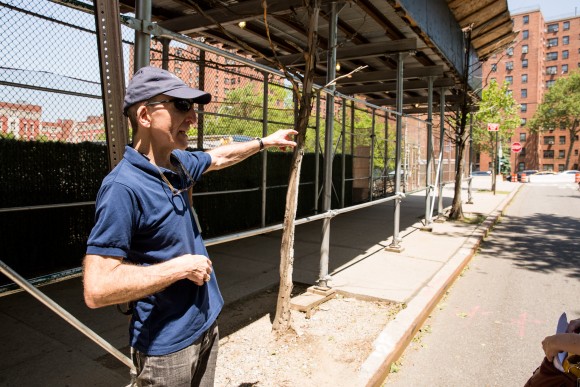 Retired FBI Special Agent Marc Ruskin at the location on the Lower East Side where in the 1990's was involved in bringing down a large number of criminals for counterfeit money. (Benjamin Chasteen/The Epoch Times)