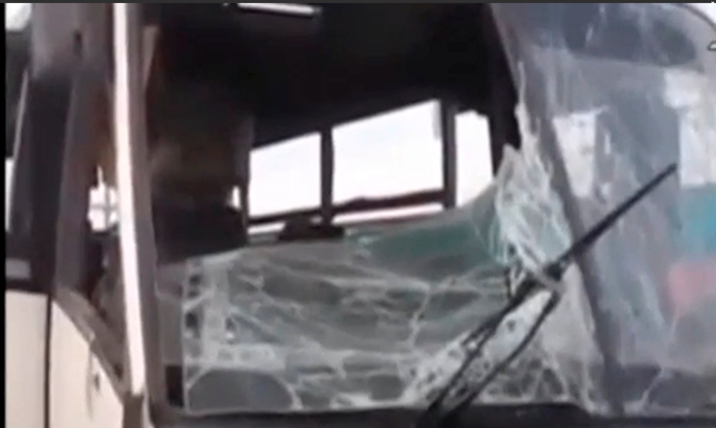Aftermath of attack on buses and truck carrying Coptic Christians in Minya Province, Egypt on May 26, 2017. (EGYPT TV via REUTERS)