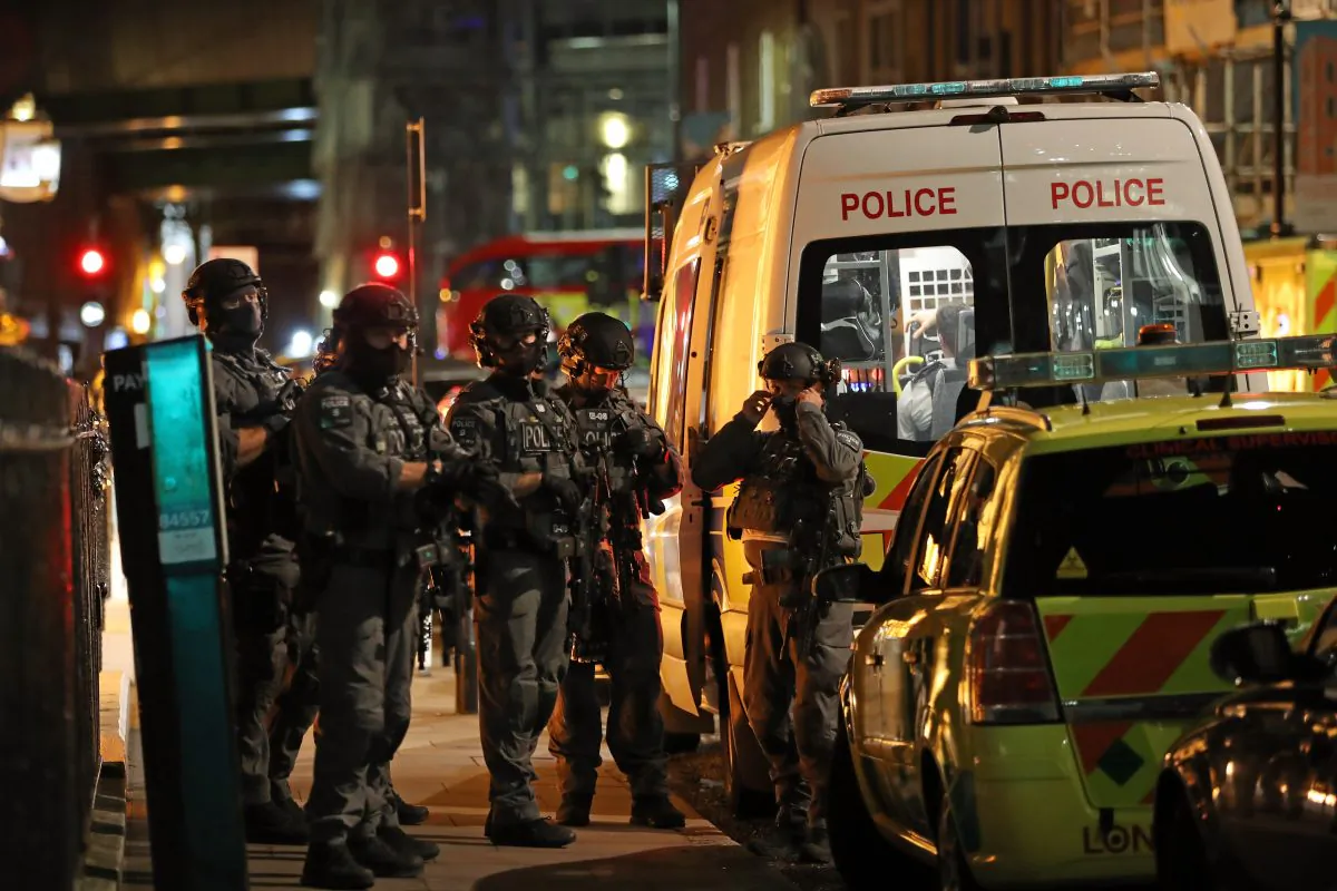 Counterterrorism special forces are seen at London Bridge in London, on June 3, 2017. (Dan Kitwood/Getty Images)