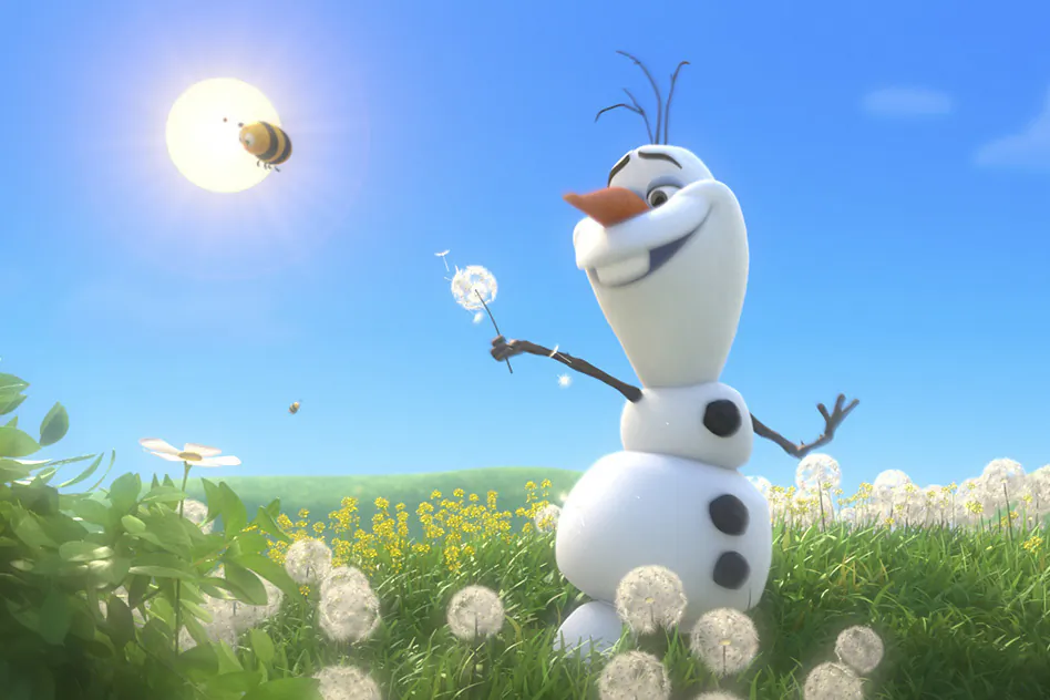 Olaf from the animated film Frozen, produced by Walt Disney Animation Studios. (Disney)