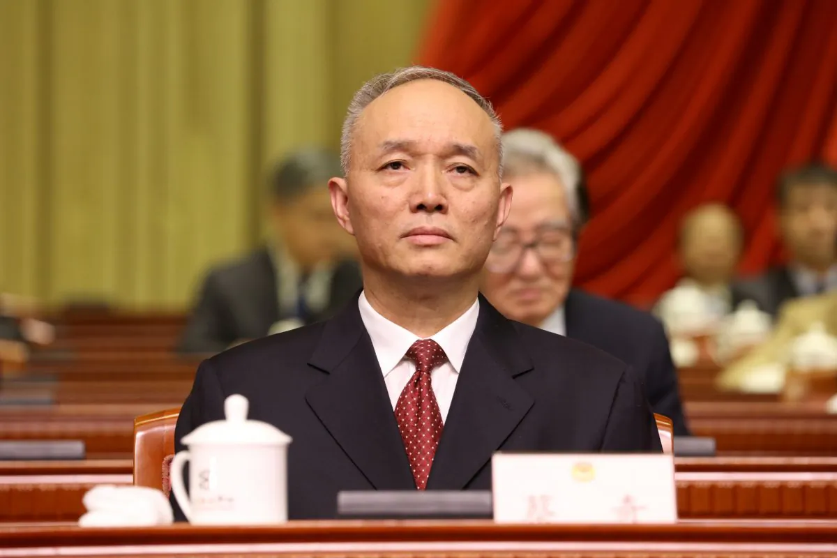 Beijing Party secretary Cai Qi attends a meeting of Beijing Committee of the Chinese People's Political Consultative Conference in Beijing on Jan. 12, 2017. (Reuters)