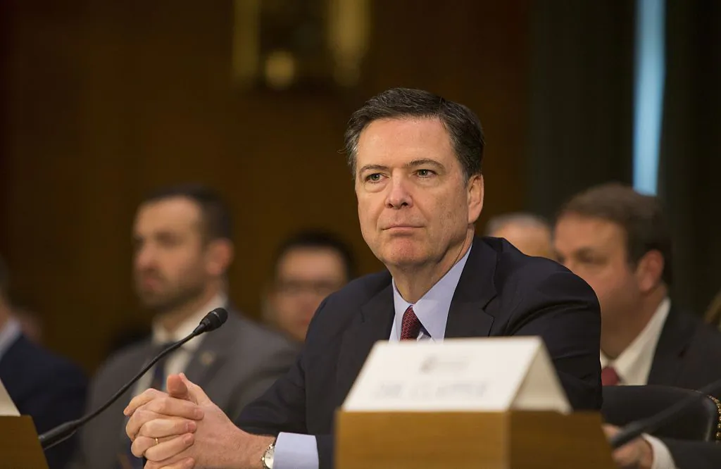 FBI Director James Comey testifies during a Senate Armed Services Committee hearing on Russian intelligence activities on Capitol Hill in Washington on Jan. 10. (TASOS KATOPODIS/AFP/Getty Images)