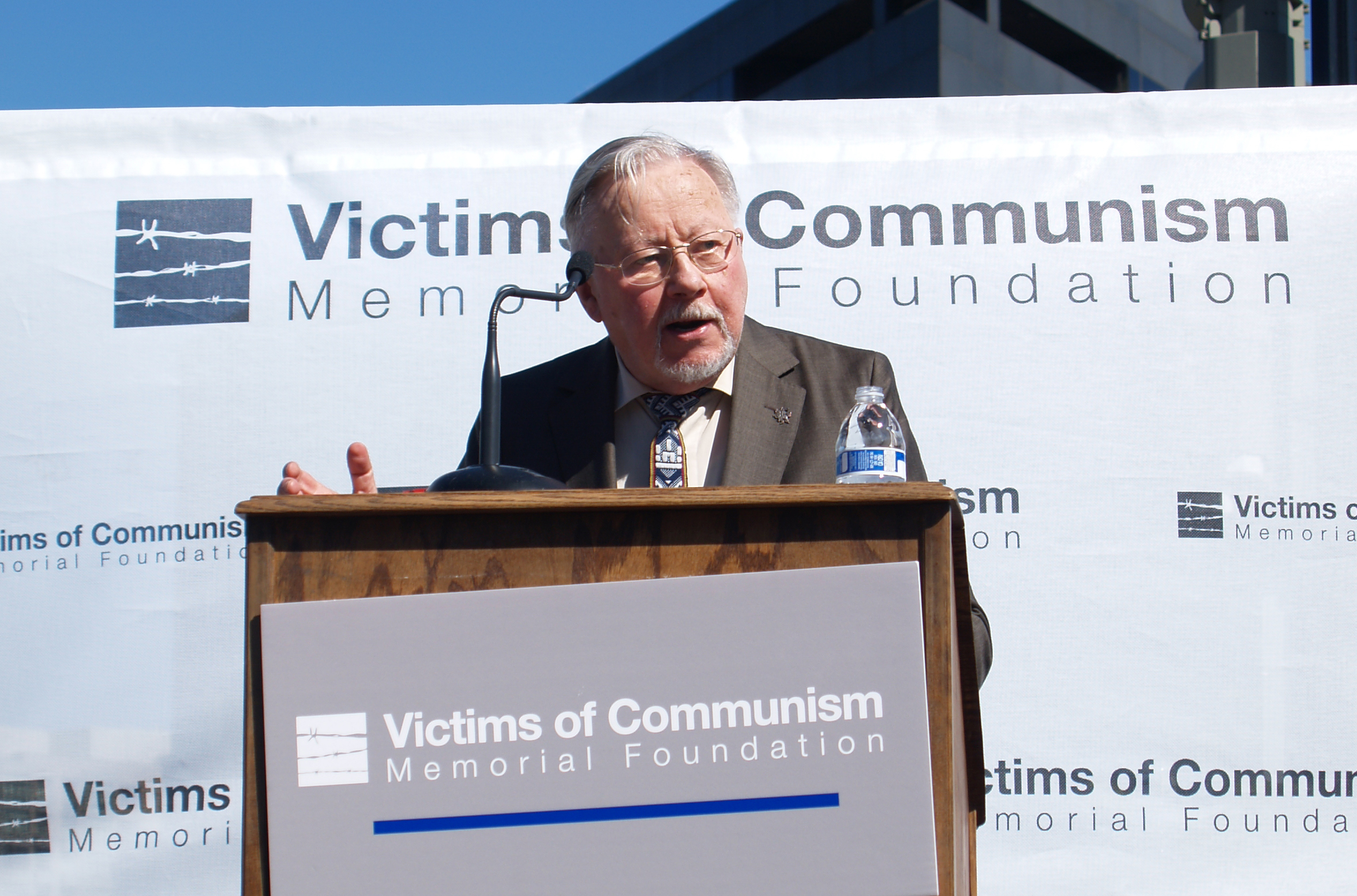 Vytautas Landsbergis at the tenth annual Truman-Reagan Medal of Freedom and Roll Call of Nations Ceremony, on June 9 in Washington, D.C. (Kitty Wang/NTDTV)