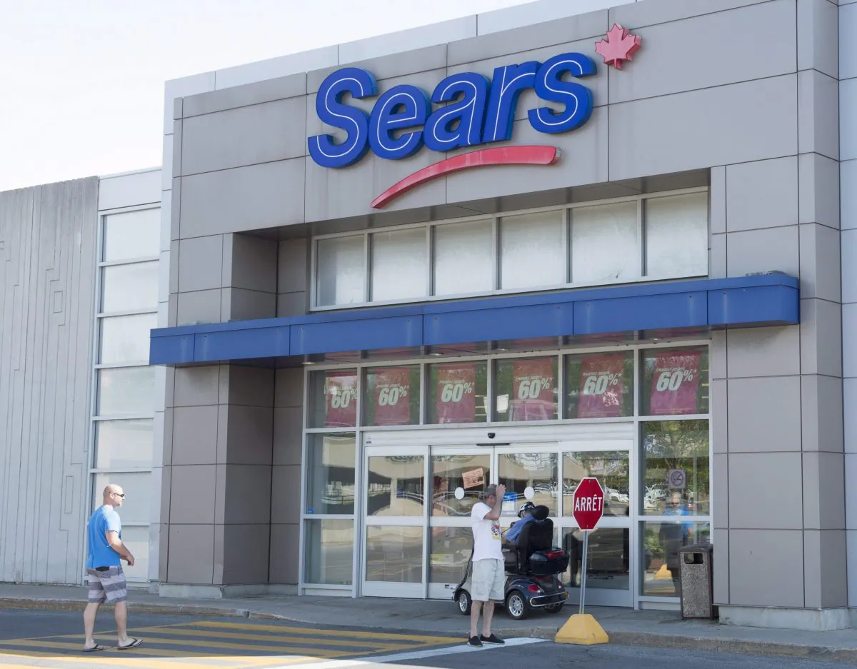 A Sears Canada store in Saint-Eustache, Quebec, in a file photo. The company's collapse in 2017 left retirees with a $133 million shortfall in their company pension plan. (The Canadian Press/Ryan Remiorz)