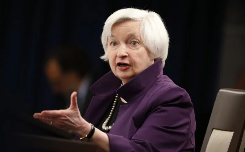 Federal Reserve Board Chairwoman Janet Yellen holds a news conference after the Fed released its monetary policy decisions in Washington on June 14, 2017. (Reuters photo)