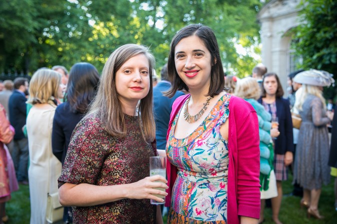 Julia Lukacher and Sarah Cascone. (Benjamin Chasteen/The Epoch Times)
