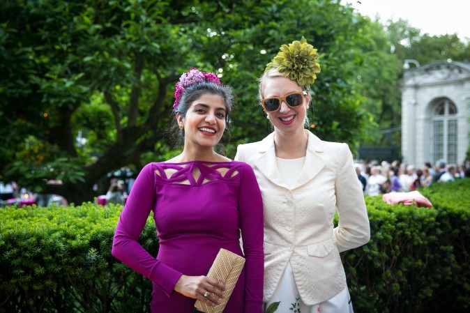 Dr. Lara Devgan, a female plastic surgeon, and Lucy Lang, an assistant district attorney in Manhattan. (Benjamin Chasteen/The Epoch Times)