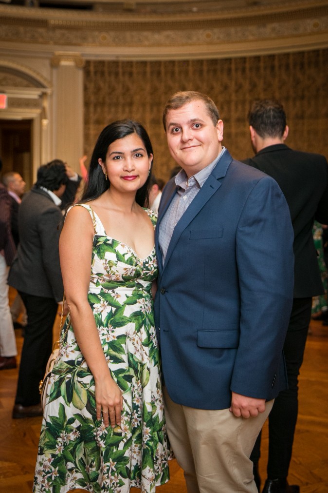 Tamara Choksey and JD Linderman. (Benjamin Chasteen/The Epoch Times)