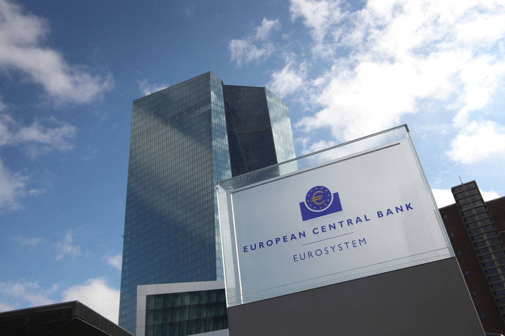 The European Central Bank, ECB is pictured in Frankfurt am Main, Germany, on March 9, 2017. (DANIEL ROLAND/AFP/Getty Images)