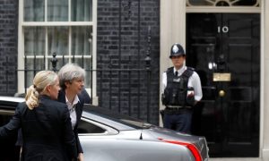 UK Prime Minister Rushed From Area of London Fire After Protests