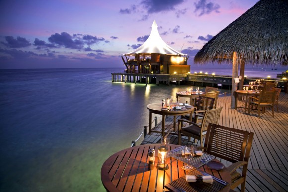 The Lighthouse restaurant at Baros Maldives. (Courtesy Baros Maldives)
