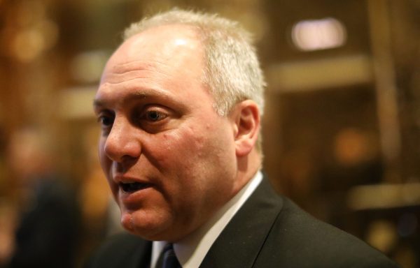 House Majority Whip Steve Scalise (R-LA) speaks to the media after a meeting at Trump Tower on December 12, 2016 in New York City. (Spencer Platt/Getty Images)