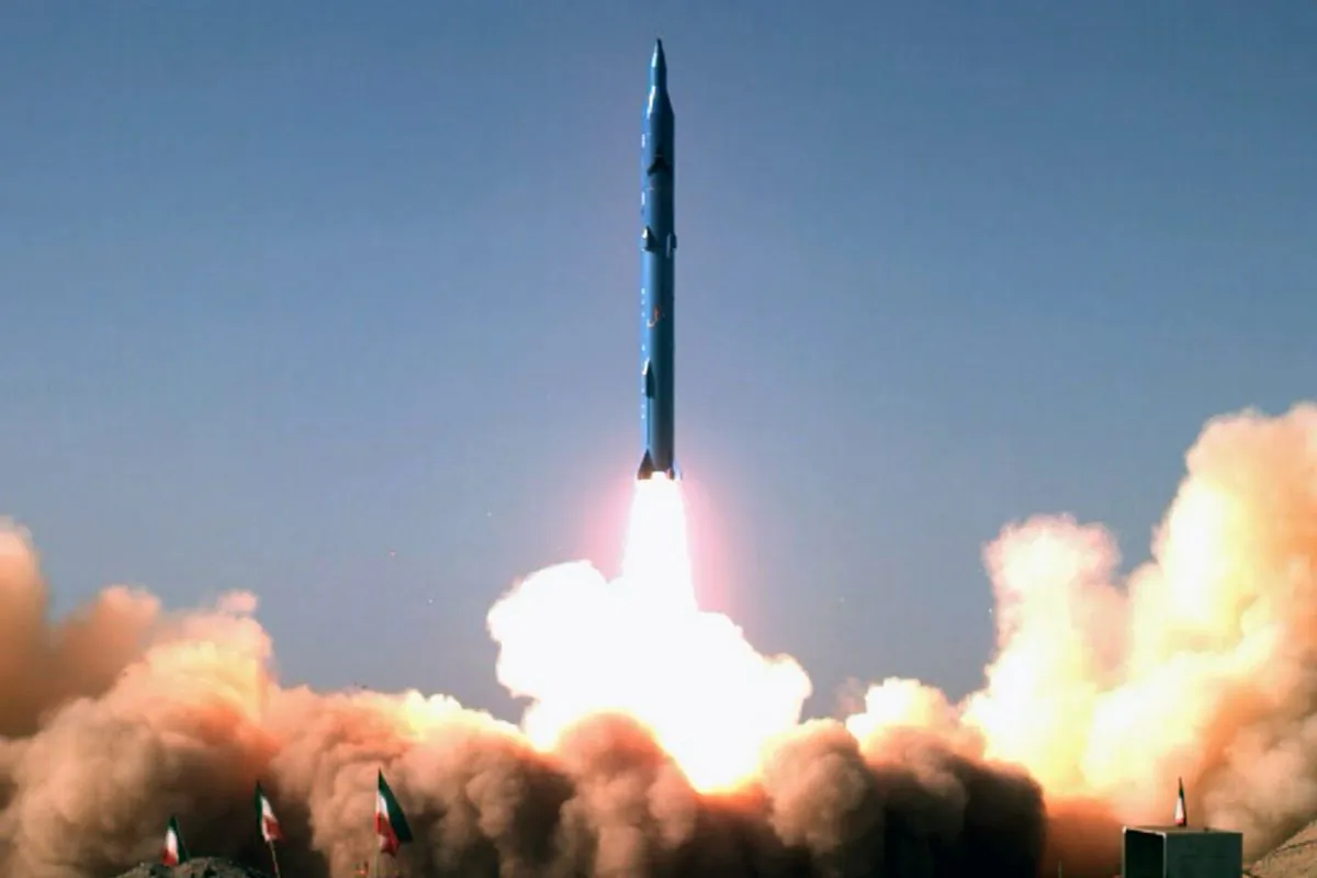 Test-firing of a medium-range surface to surface missile, named Sejil-2, at an undisclosed location in Iran. (STR/FARS NEWS/AFP/Getty Images)