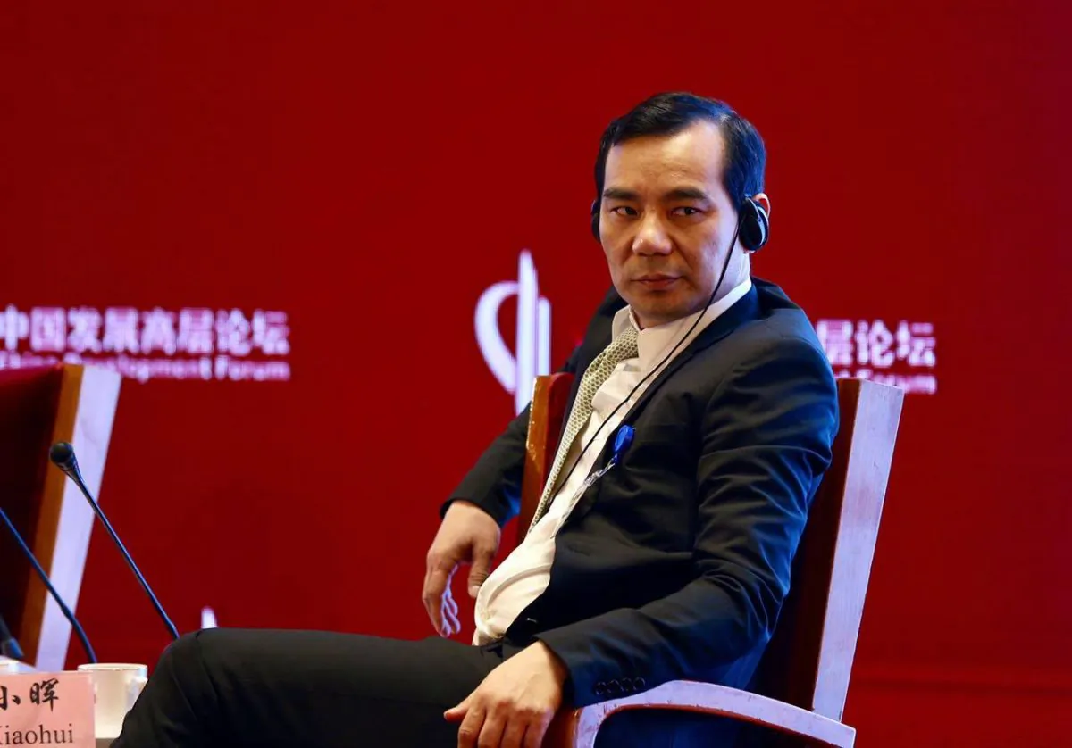 Wu Xiaohui, chairman of Anbang Insurance Group Co., at the China Development Forum in Beijing on March 18. (Da Ji Yuan)