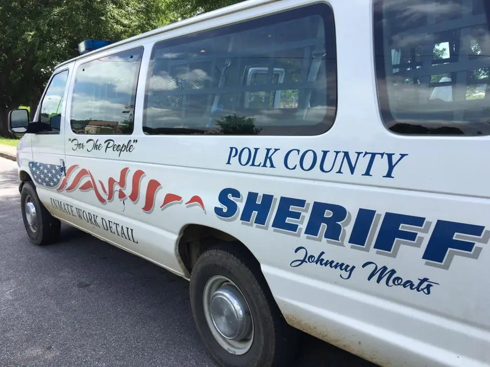 Work Detail van of the Polk County Sheriff's Office. (Polk County Sheriff's Office)