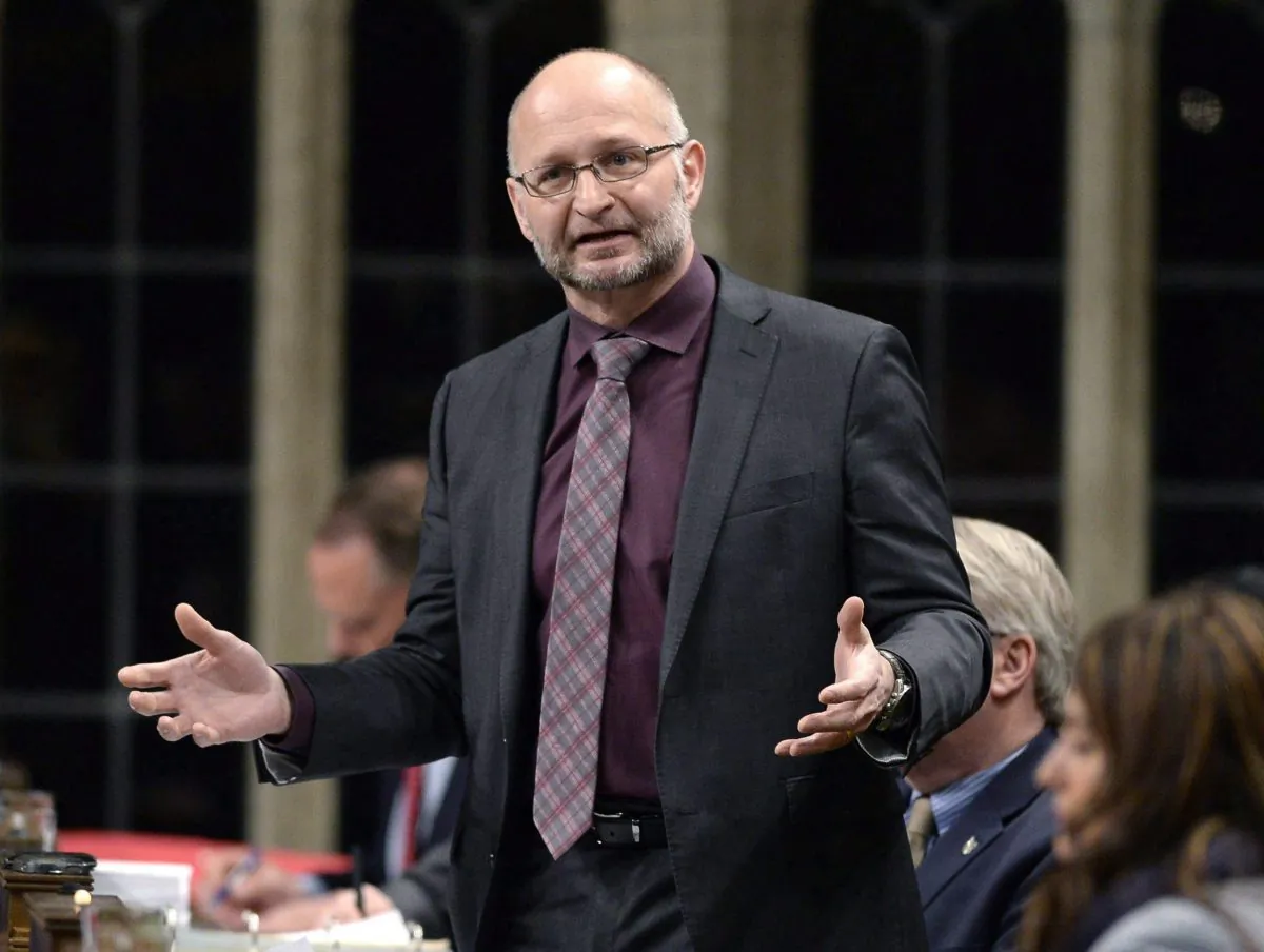 David Lametti, parliamentary secretary to the Minister of Innovation, Science and Economic Development, speaks during question period on Parliament Hill on Feb. 24, 2017, in Ottawa. The former McGill law professor is a specialist in intellectual property and is leading the Canadian government’s efforts to formulate a new IP strategy. (The Canadian Press/Justin Tang)