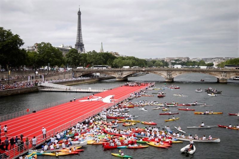 Paris Holds Olympic Festivities to Push Bid to Host 2024 Summer Olympics