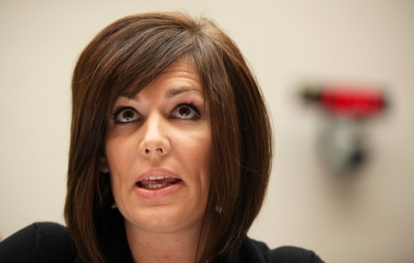 Executive Director of Bold Nebraska Jane Kleeb testifies during a hearing before the Subcommittee on Energy and Power of the House Committee on Energy and Commerce Dec.2, 2011 on Capitol Hill in Washington, DC. (Alex Wong/Getty Images)