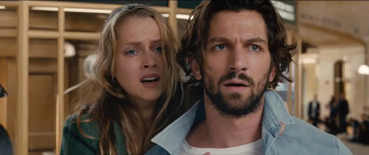 Teresa Palmer and Michiel Huisman in the “Ground Hog’s Day”-esque feature, “2.22.” (Fox Studios)