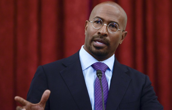 Van Jones speaks at Russell Senate Office Building on April 28, 2016 in Washington, DC. (Leigh Vogel/Getty Images)