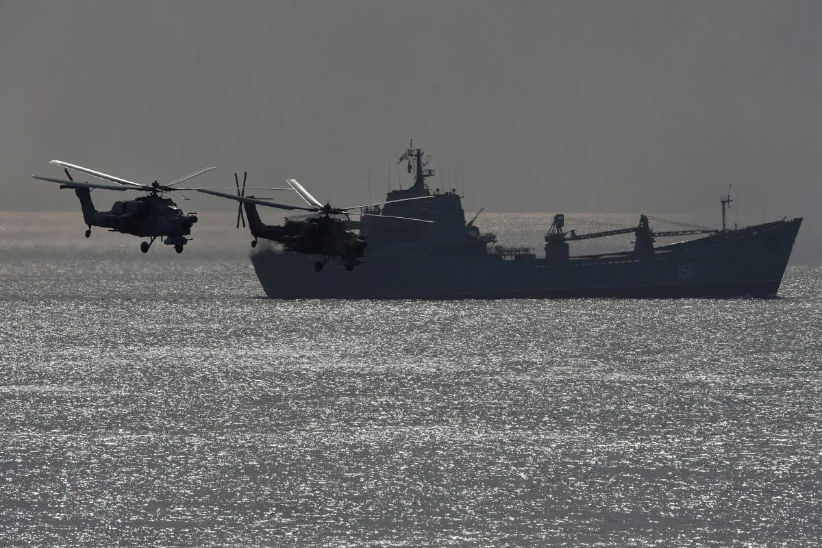 A stock photo of a Russian warship. (Vasily Maximov/AFP/Getty Images)