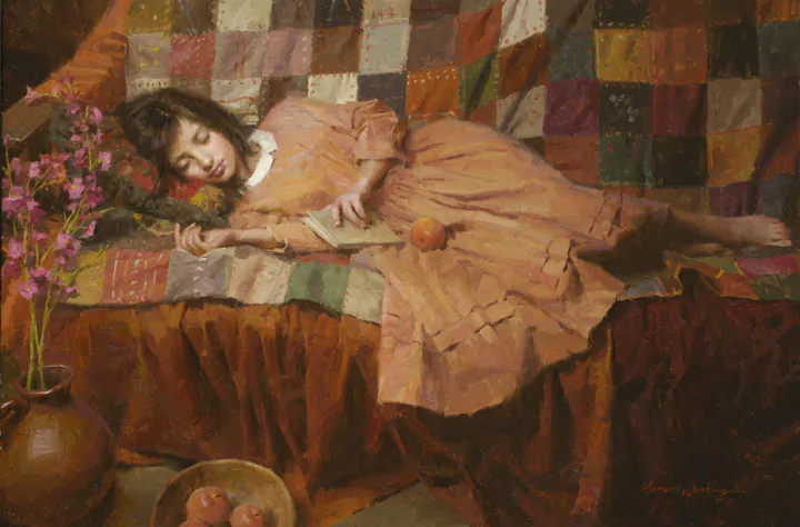 “Patchwork Dream,” by Morgan Weistling, 2007. Oil on canvas, 20 inches by 30 inches. (Courtesy of Morgan Weistling)