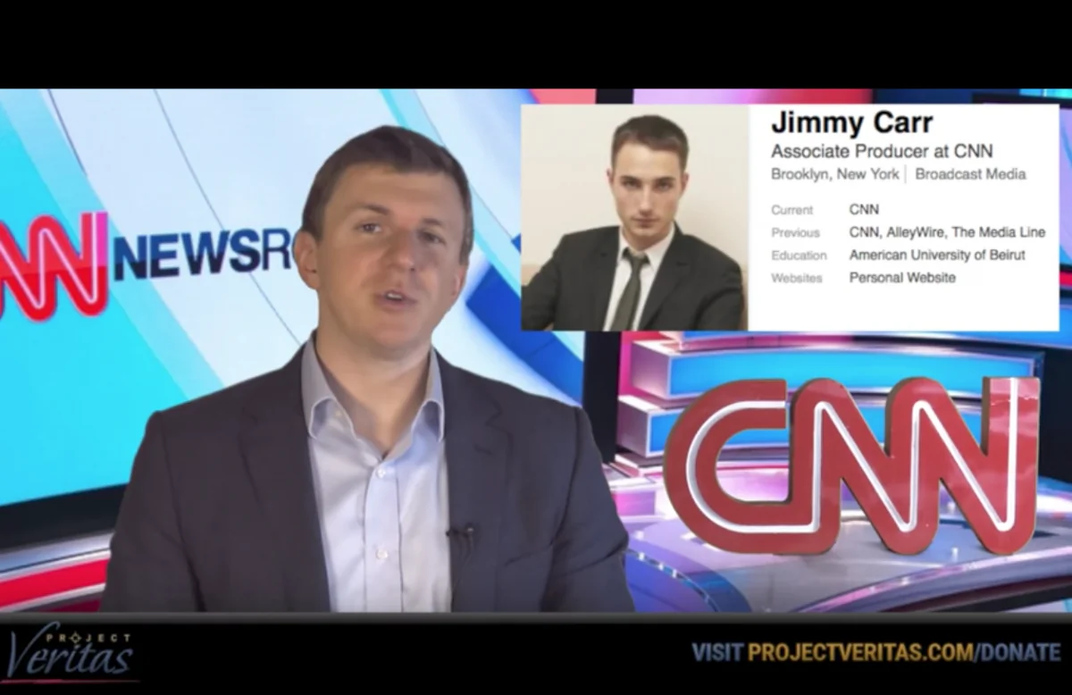 James O'Keefe of Project Veritas in his third part expose on CNN. (Project Veritas/YouTube screenshot)