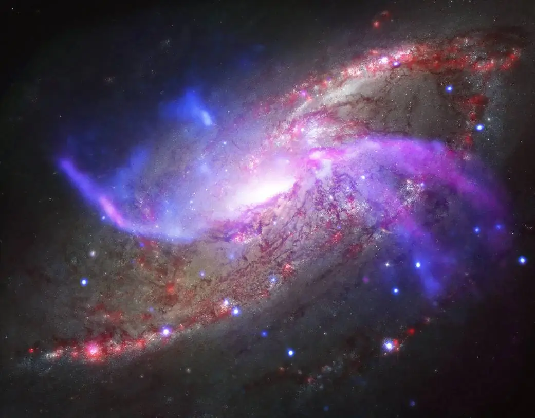 A galaxy about 23 million light years away. (NASA)