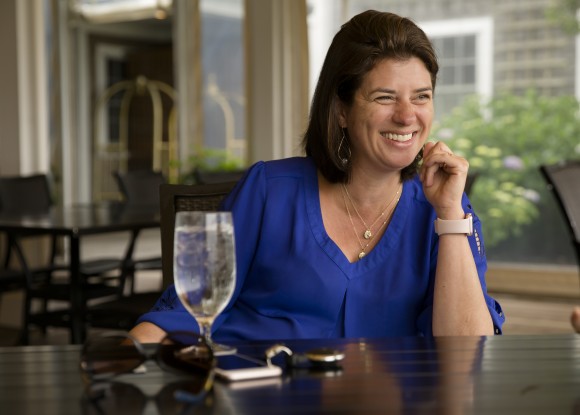 Bettina Landt, general manager of White Elephant Hotel. (Samira Bouaou/The Epoch Times)