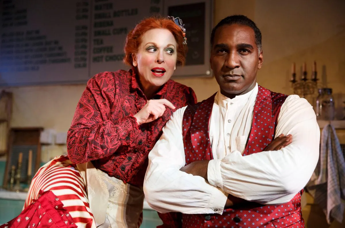 Carolee Carmello and Norm Lewis take over the roles of Mrs. Lovett and Sweeney Todd in the Barrow Street Theatre production of “Sweeney Todd: The Demon Barber of Fleet Street.” (Joan Marcus)