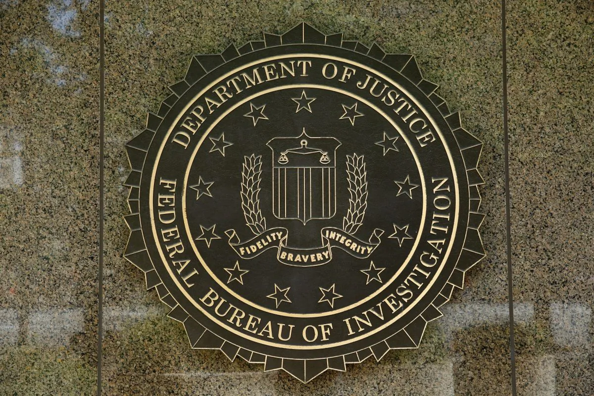 The FBI seal outside their headquarters in Washington. (Yuri Gripas/AFP/Getty Images)