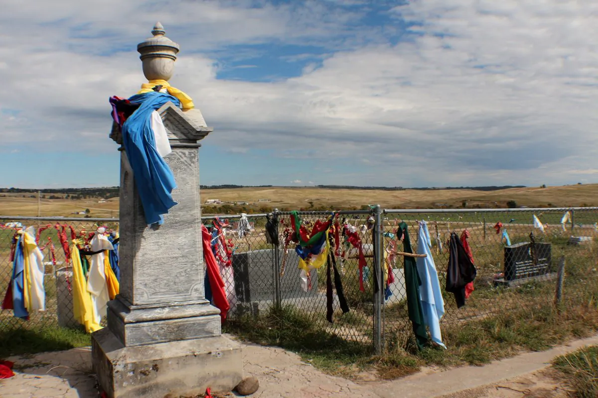 Cemetery at Wounded Knee. (Myriam Moran copyright 2014)