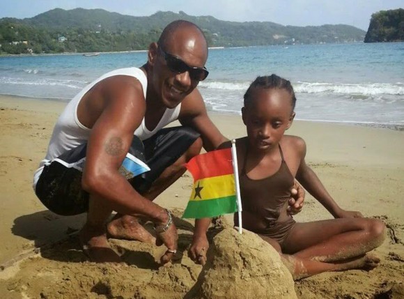 AbbieGail Smith with her father. (Facebook)