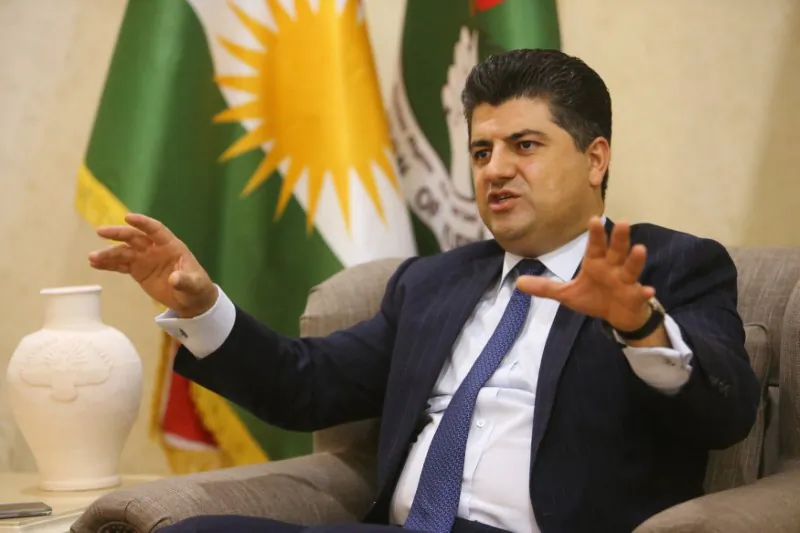 A top Kurdish counter-terrorism official Lahur Talabany speaks during an interview with Reuters in Sulaimania, Iraq on July 17, 2017. (REUTERS/Ari Jalal)