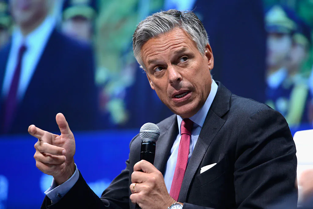 Jon Huntsman speaks on stage during the 2015 Concordia Summit at Grand Hyatt New York on Oct. 2, 2015 in New York City. (Photo by Leigh Vogel/Getty Images for Concordia Summit)