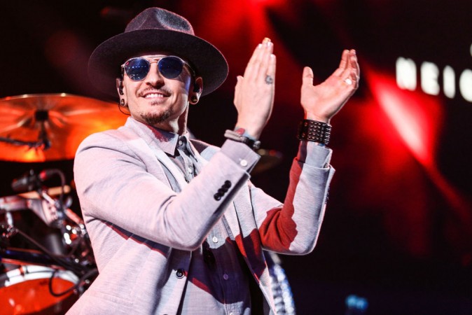 BURBANK, CA - MAY 22:  Chester Bennington of Linkin Park performs on stage at the iHeartRadio Album Release Party presented by State Farm at the iHeartRadio Theater Los Angeles on May 22, 2017 in Burbank, California.  (Photo by Rich Fury/Getty Images for iHeartMedia)