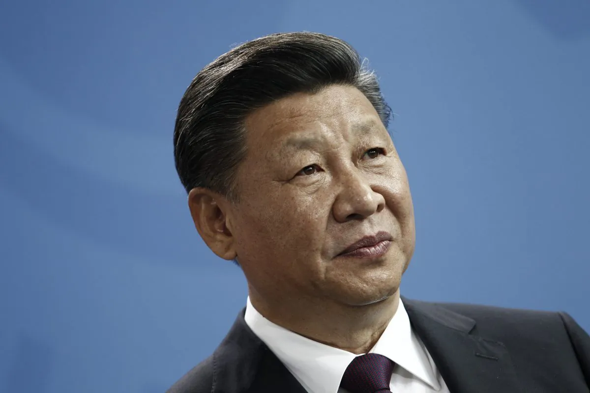 Chinese leader Xi Jinping speak to the press during a press statement at the German chancellery in Berlin on July 5, 2017. On July 19, Xi called on petition work officials to “make ‘every possible effort’ to solve public grievances.” (Michele Tantussi/Getty Images)