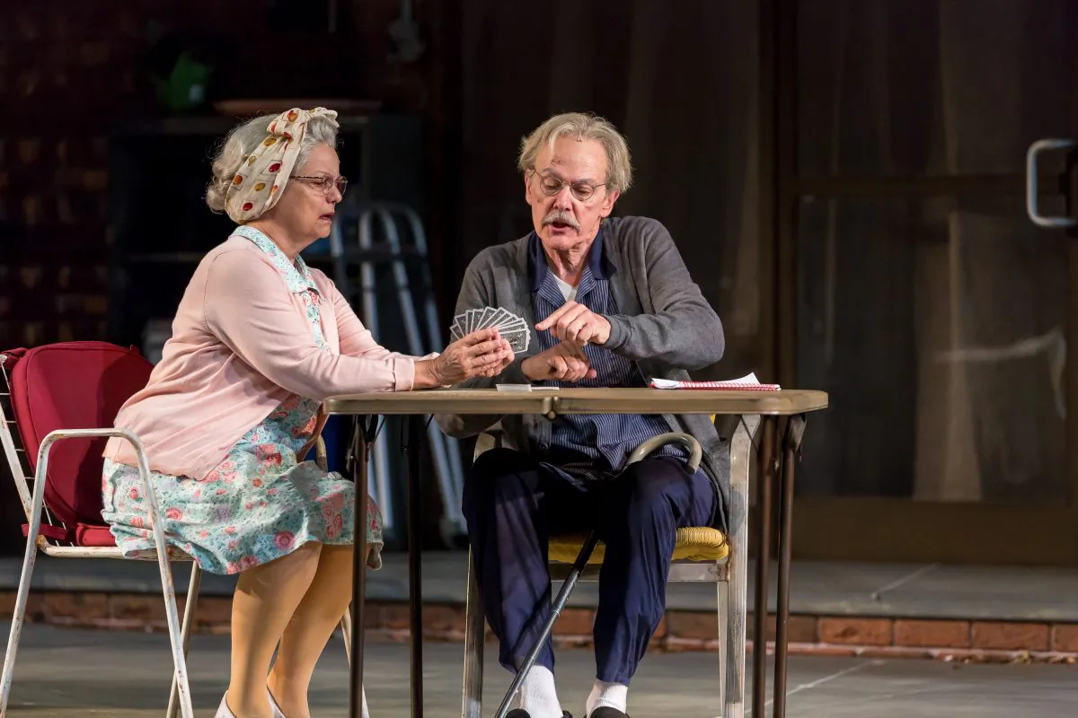 Paula Scrofano and John Reeger, in "The Gin Game." (Brett Beiner)