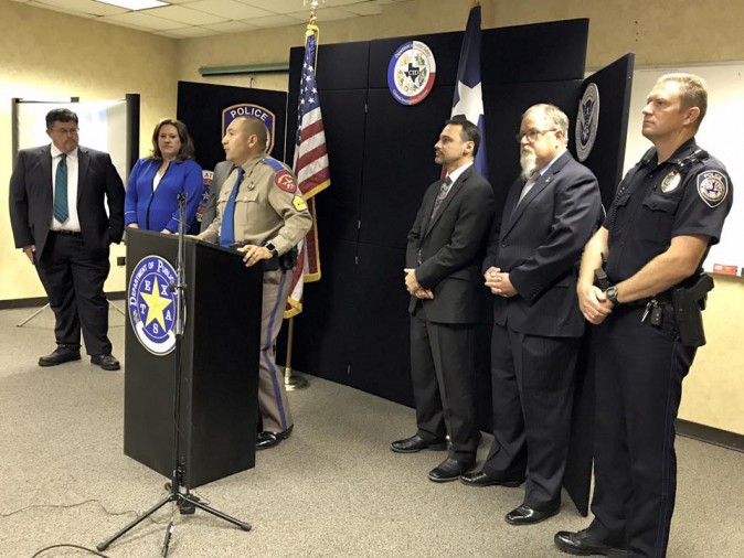 The Texas Department of Public Safety announcement of the results of an anti-human trafficking operation. (Midland Police Department)